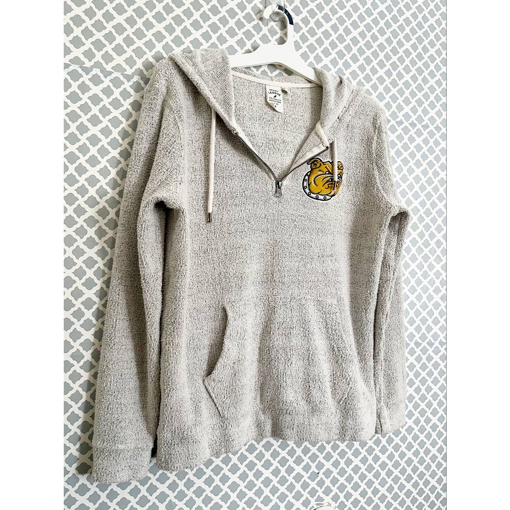 Original League Collegiate Outfitters Bulldogs Quarter Zip Hoodie M - Picture 4 of 9